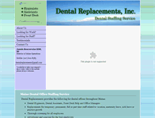 Tablet Screenshot of mainedentalreplacements.com